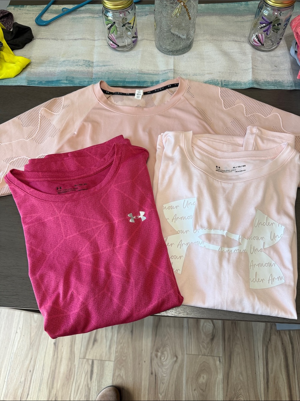 Under Armour BUNDLE Hot Pink & Light Pink Short-Sleeve Performance Tees - 3-Pack
